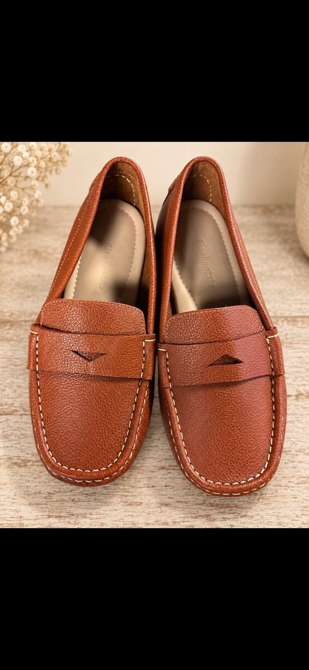 NWOT Elephantito Kids Moccasins Loafers 8" Insole No Box